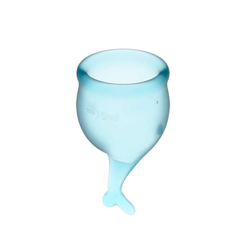 Satisfyer - Menstruationstassen-Kit Feel Secure (15 + 20 ml) - Hellblau