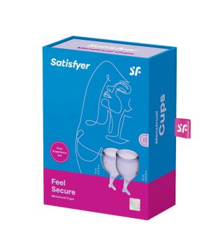 Satisfyer - Feel Secure Menstruationstassen-Kit (15 + 20 ml) - Lila