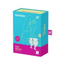 Satisfyer - Menstruationstassen-Kit Feel Secure (15 + 20 ml) - Dunkelgrün
