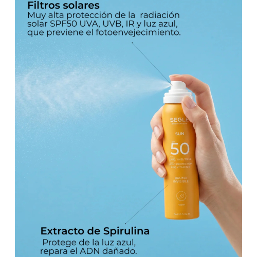 SEGLE – Invisible Sun Facial Mist SPF50