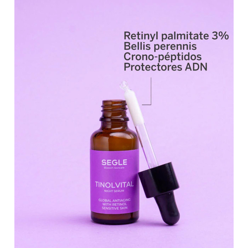 SEGLE – Anti-Aging-Nacht-Gesichtsserum Tinolvital – Empfindliche Haut