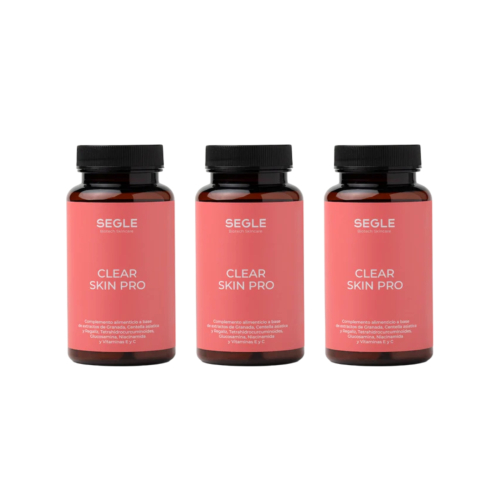 SEGLE - 3er-Set Nahrungsergänzungsmittel Clear Skin Pro - 3x60 Kapseln
