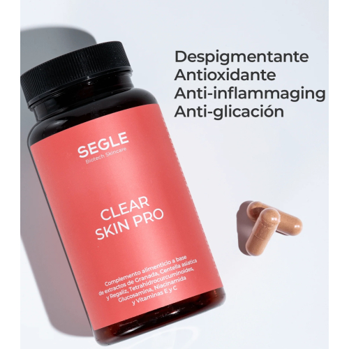 SEGLE - 3er-Set Nahrungsergänzungsmittel Clear Skin Pro - 3x60 Kapseln
