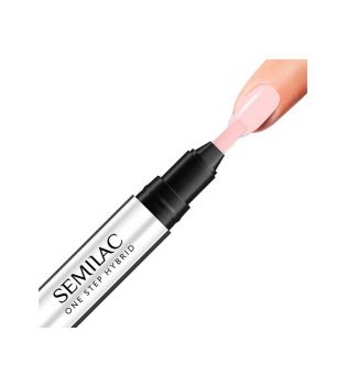 Semilac - Semi-permanenter Nagellack auf Stick Marker One Step Hybrid - S610: Barely Pink