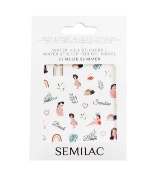Semilac - Nagelsticker auf Wasserbasis - 21: Nude Summer