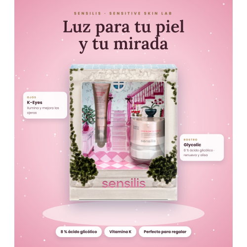 Sensilis - *Xmass* - Set Skin Glow aus Gesichtsgelee + Augenringe-Behandlung