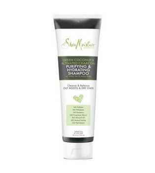 Shea Moisture - Reinigendes und feuchtigkeitsspendendes Shampoo - Grüne Kokosnuss und Aktivkohle