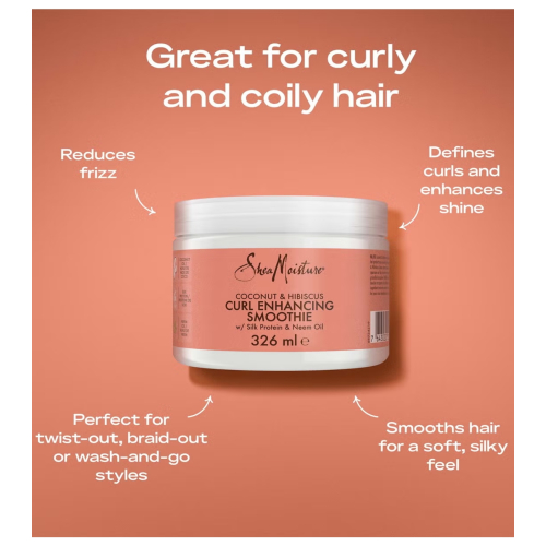 Shea Moisture - Lockendefinierende Creme Curl Enhancing Smoothie - Coconut & Hibiscus