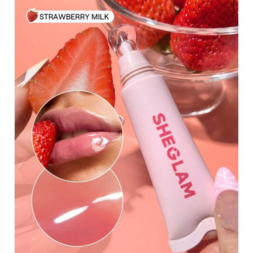 SHEGLAM - Feuchtigkeitsspendender Lippenbalsam Crystal Glaze - Strawberry Milk