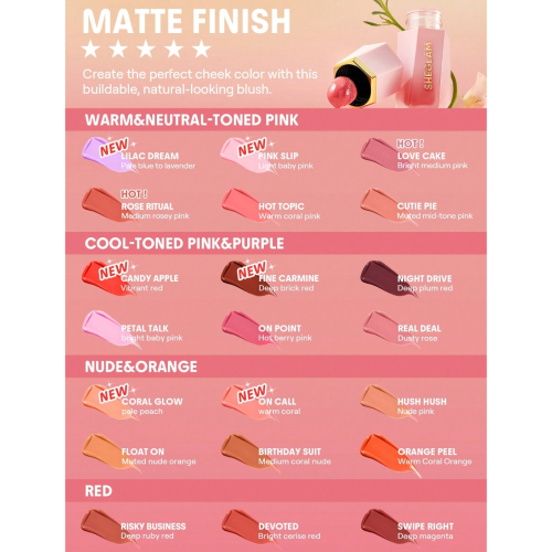 SHEGLAM - Liquid Blush Color Bloom - Swipe Right