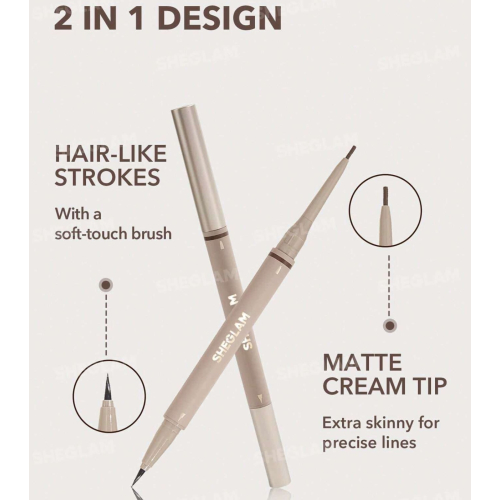 SHEGLAM - 2-in-1 Augenbrauenstift Brows On Demand - Auburn