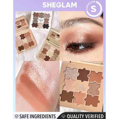 SHEGLAM – Jazy Jigsaw Lidschatten-Palette – Hued in Nude