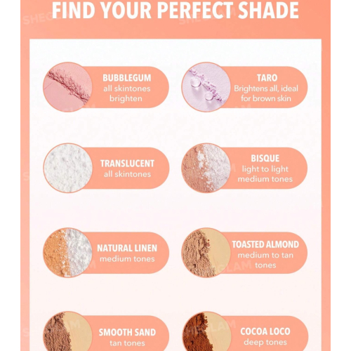 SHEGLAM - Fixierpuder für Gesicht und Kontur Insta-Ready - Translucent