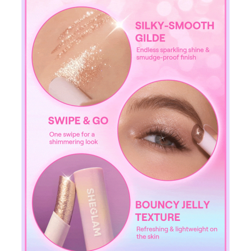SHEGLAM - Lidschatten Crystal Jelly Glaze Stick - Golden Girl