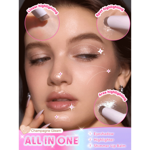 SHEGLAM - Lidschatten Crystal Jelly Glaze Stick - Starlit Silver