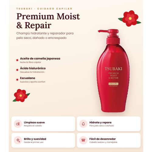 Shiseido - *Tsubaki* - feuchtigkeitsspendendes Shampoo Premium