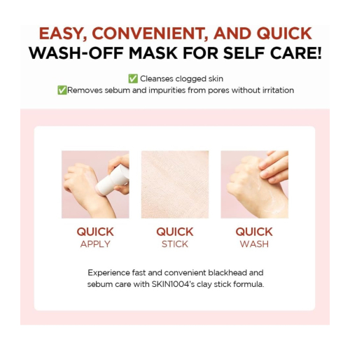 SKIN1004. - *Poremizing* - Gesichtsmaske aus Centella-Ton aus Madagaskar Quick Clay Stick Mask
