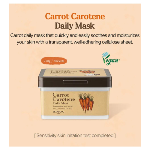 Skinfood - Tägliche Maske Carrot Carotene - 30 Stück