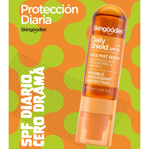 Skingoodies - Gesichtsspray-Serum mit LSF 50 - Daily Shield