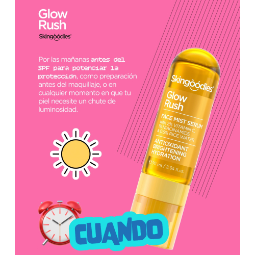 Skingoodies - Aufhellendes Gesichtsserum mit Nebel - Glow Rush