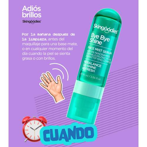 Skingoodies - Gesichtsserum-Spray oil-control - Bye Bye Shine