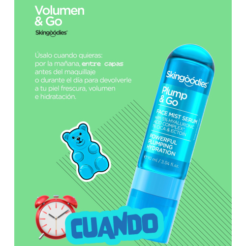 Skingoodies - Feuchtigkeitsspendendes Gesichtsspray-Serum - Plump & Go