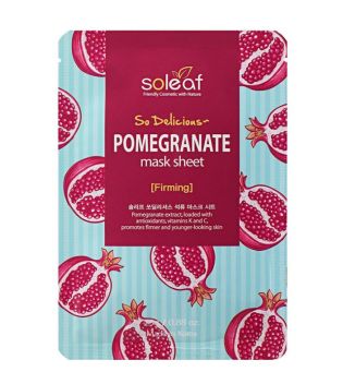 Soleaf - So Delicious Straffende Gesichtsmaske - Pomegranate