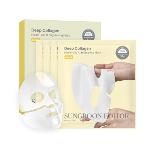 Sungboon Editor - 4er-Pack Gesichtsmaske - Deep Collagen Niacin Vita C