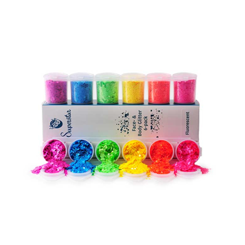 Superstar – Glitzer für Gesicht und Körper Chunky Mix - Fluorescent