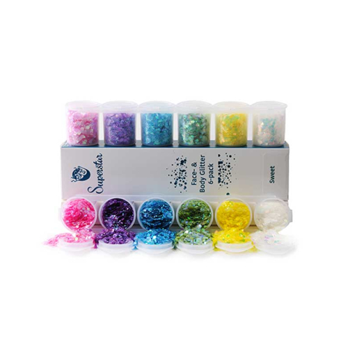 Superstar - Glitzer für Gesicht und Körper Chunky Mix - Sweet