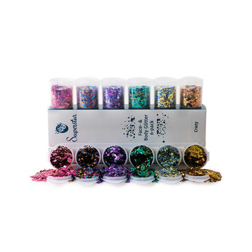 Superstar - Glitter für Gesicht und Körper Chunky Mix - Crazy