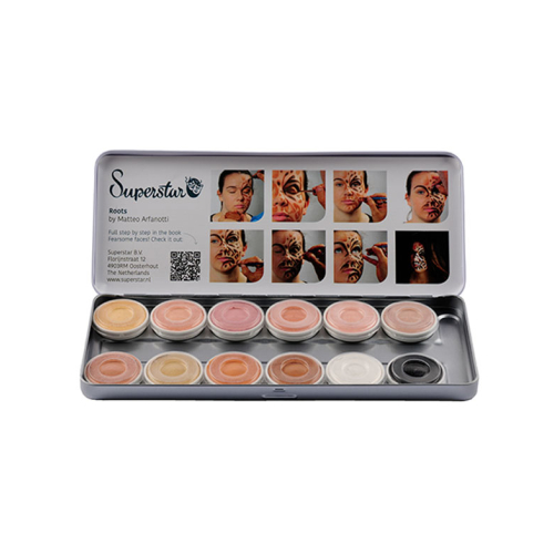 Superstar – Palette mit 12 Basis-Aquacolors für Gesicht und Körper Skin Tone