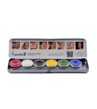 Superstar - Bright Palette mit 6 aquacolors für Gesicht und Körper