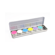 Superstar - Palette mit 6 Aquacolors Pastellfarbe für Gesicht und Körper