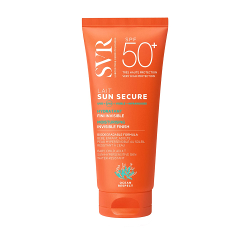 SVR – *Sun Secure* – Feuchtigkeitsspendende Sonnenmilch SPF50+, unsichtbares Finish – normale bis trockene Haut