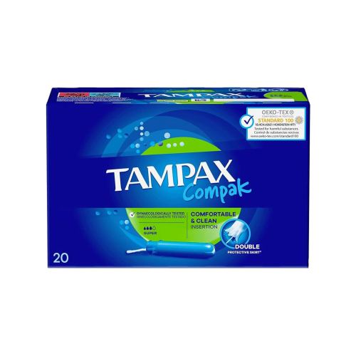 Tampax - Super Compak Tampons - 20 Einheiten