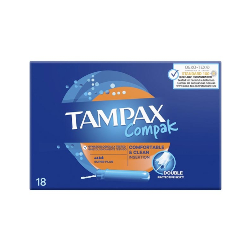 Tampax - Tampons Super plus Pearl Compak - 18 Einheiten