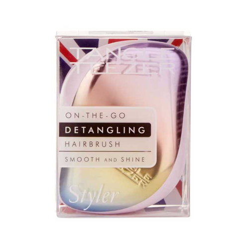 Tangle Teezer – Spezielle Entwirrungsbürste Compact Styler - Pearlescent Matte Chrome