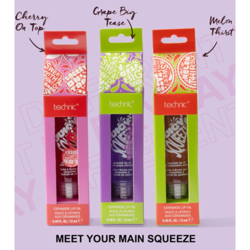 Technic Cosmetics - Keychain Lip Oil Juicy Squeeze Ceramide - Melon Thirst