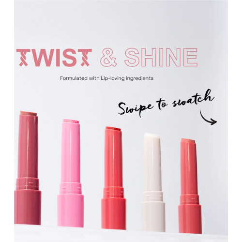 Technic Cosmetics – Festes Lippenöl mit Farbe Twist & Shine – Rosy Glow