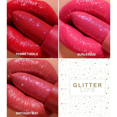 Technic Cosmetics - Lippenstift Glitter - Birthday Suit