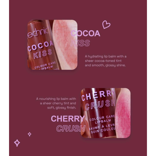 Technic Cosmetics - *Cherry Chocolate* - Lippenbalsam mit Farbe - Cocoa Kiss