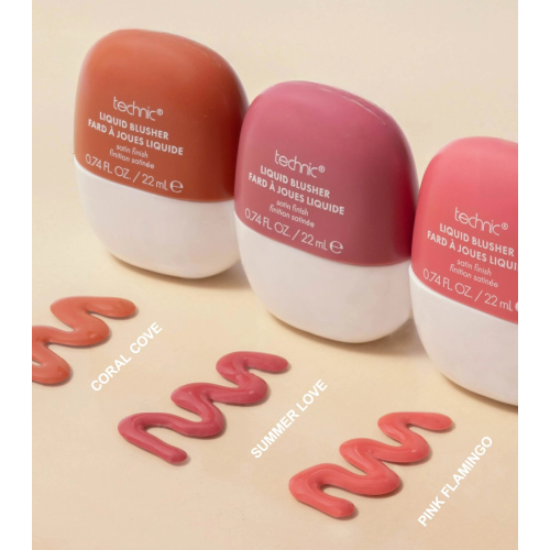 Technic Cosmetics - Flüssiges Rouge mit Satin-Finish - Coral Love