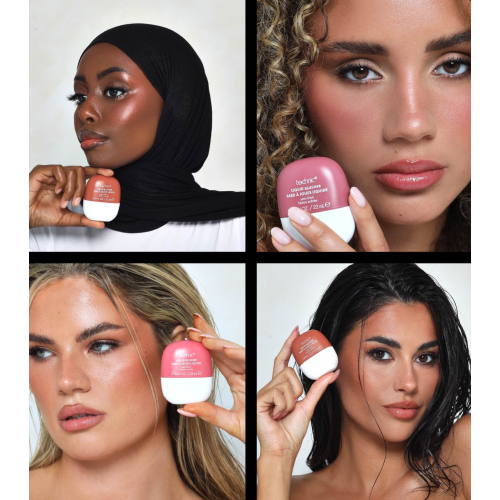 Technic Cosmetics - Flüssiges Rouge mit Satin-Finish - Coral Love