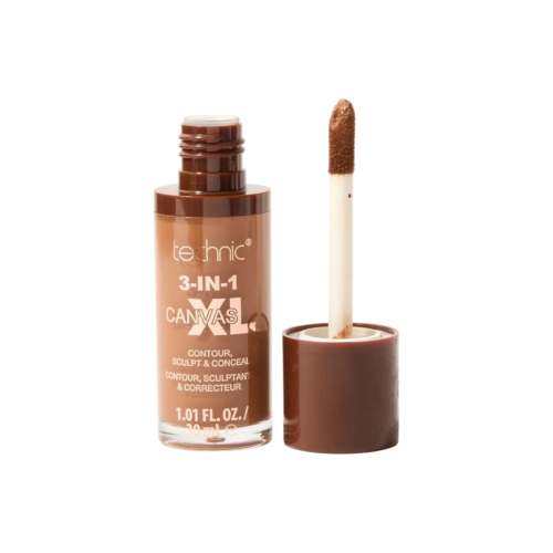 Technic Cosmetics - Flüssiger Concealer 3-IN-1 Canvas XL - Chestnut
