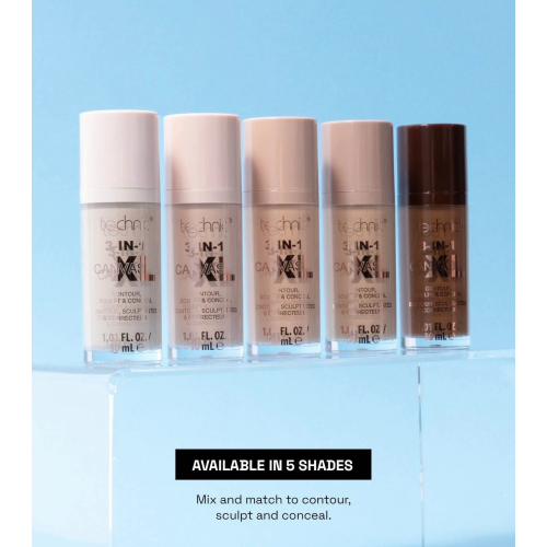 Technic Cosmetics - Flüssiger Concealer 3-IN-1 Canvas XL - Chestnut