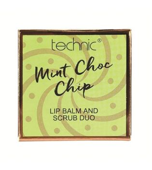 Technic Cosmetics - Duo aus Lippenbalsam und Peeling - Mint Choc Chip