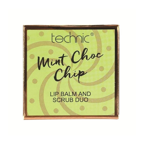 Technic Cosmetics - Duo aus Lippenbalsam und Peeling - Mint Choc Chip