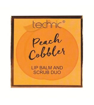 Technic Cosmetics - Duo aus Lippenbalsam und Peeling - Peach Cobbler