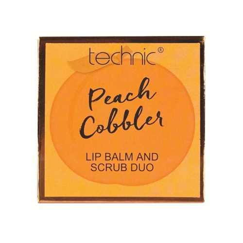 Technic Cosmetics - Duo aus Lippenbalsam und Peeling - Peach Cobbler